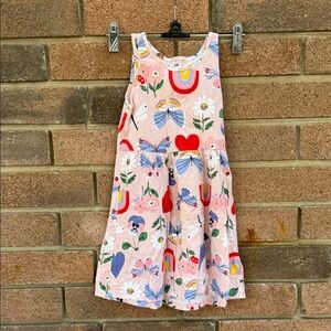 H&M Multicolor Butterfly and Ranbow Patterned Dress Size 5T